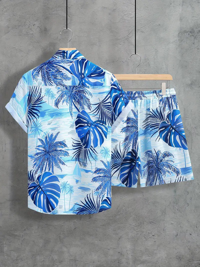 Premium Men’s Lycra Night Suit – Comfortable Shirt & Shorts Set