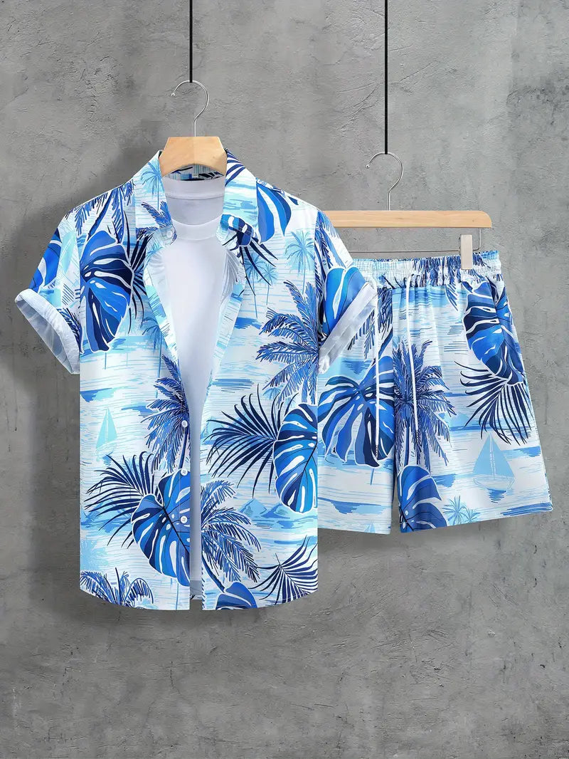 Premium Men’s Lycra Night Suit – Comfortable Shirt & Shorts Set