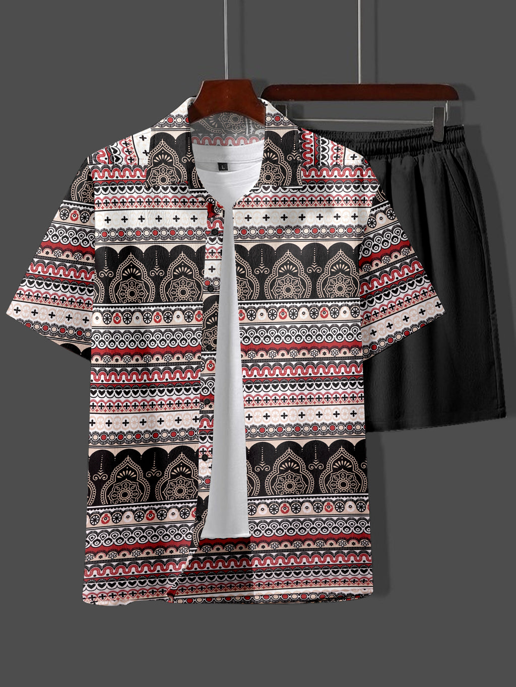 Premium Men’s Lycra Night Suit – Comfortable Shirt & Shorts Set