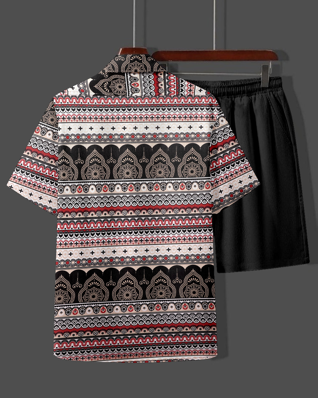 Premium Men’s Lycra Night Suit – Comfortable Shirt & Shorts Set