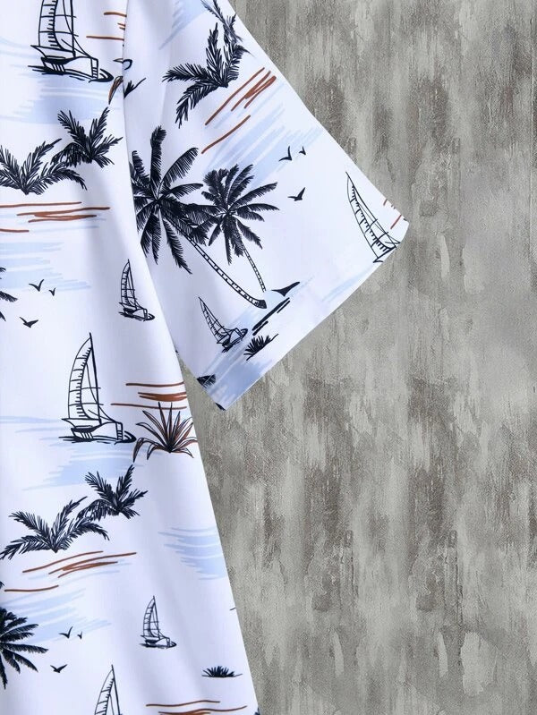 Premium Men’s Lycra Night Suit – Comfortable Shirt & Shorts Set