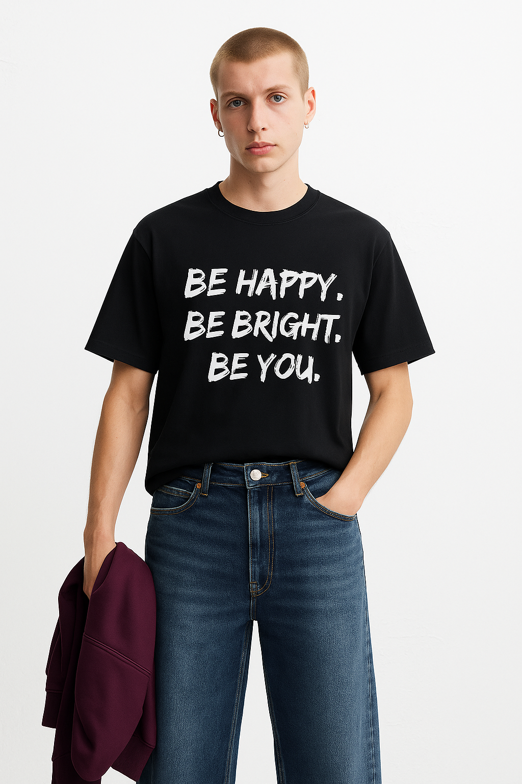 Premium Cotton Oversized T-Shirt – Black