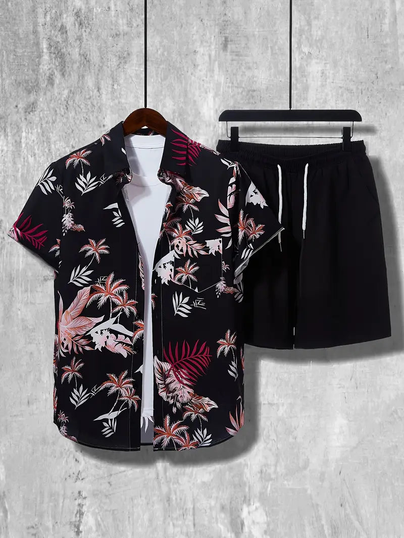 Premium Men’s Lycra Night Suit – Comfortable Shirt & Shorts Set