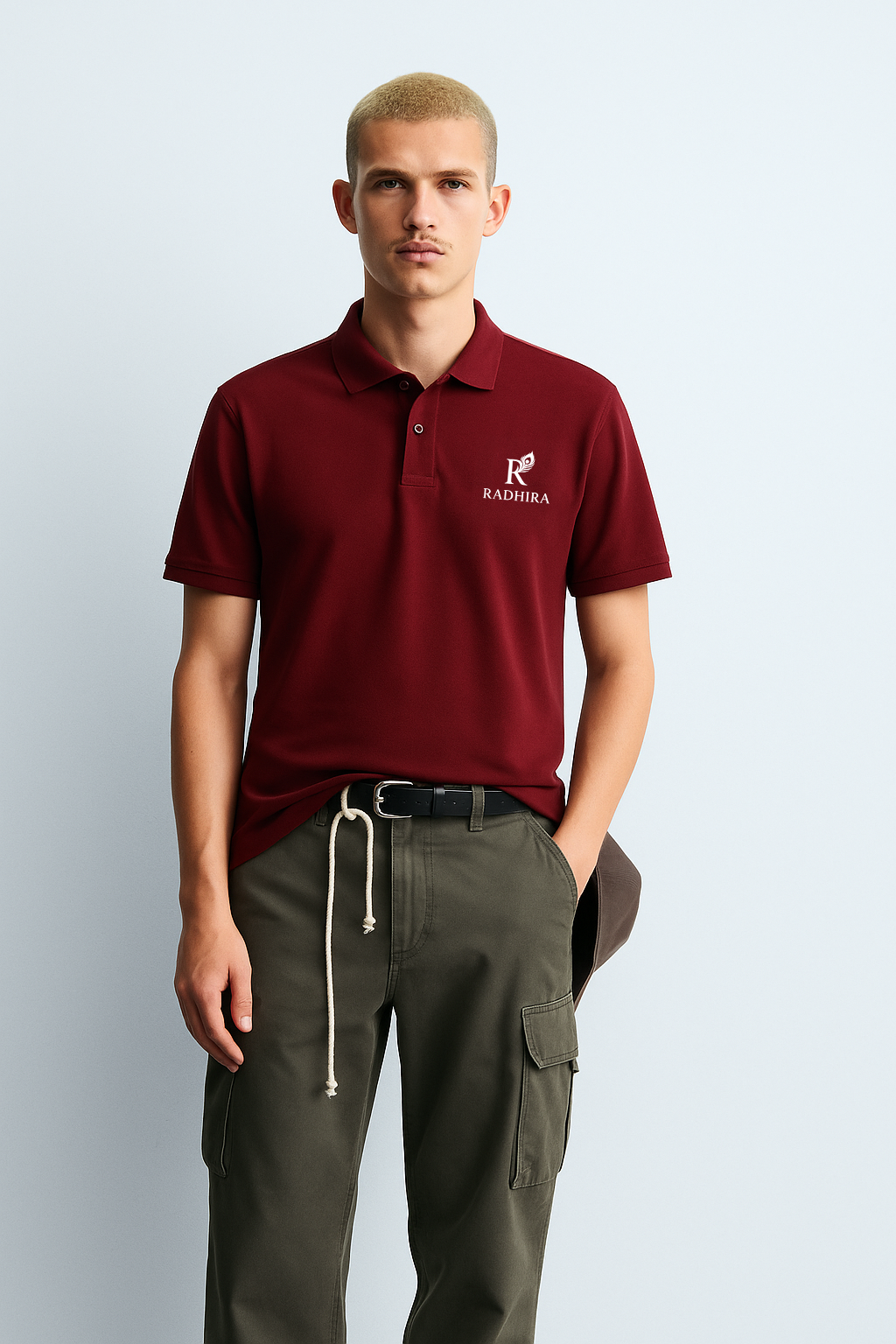 Premium Classic Maroon Cotton Polo T-Shirt