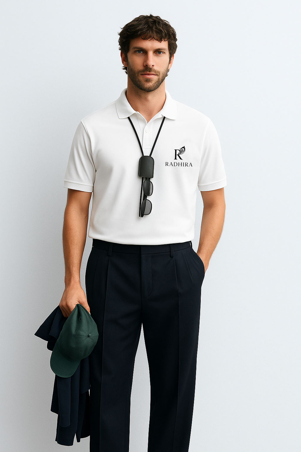 Premium White Cotton Polo T-Shirt